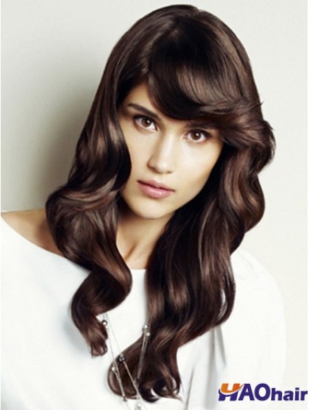 Ondulé avec une frange longue Auburn Amazing Lace Front Wigs