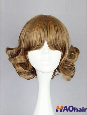 Capless menton longueur ondulée blonde incroyable bob perruques