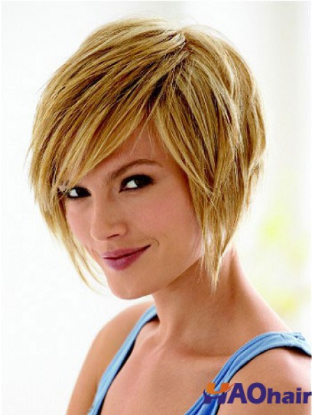 Styles de cheveux courts Bob avec Bobs de style droit synthétique sans capuchon
