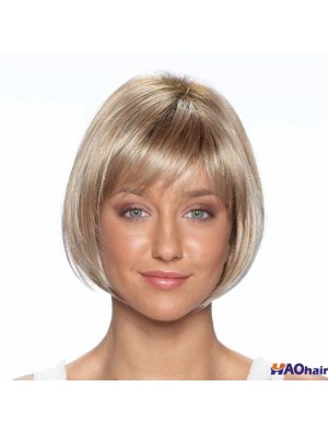 9 pouces meilleures perruques courtes blondes droites bobs