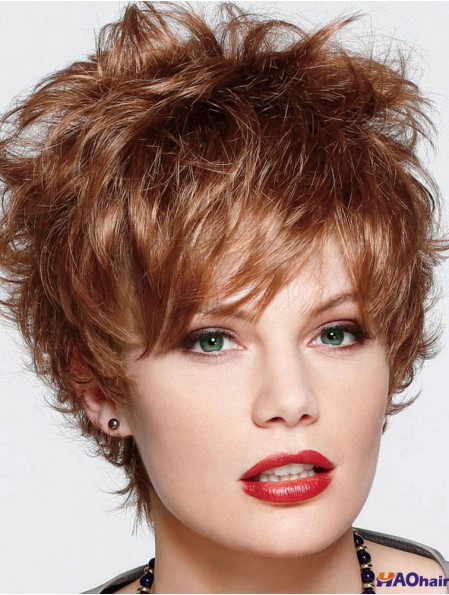 Magasin de perruques UK Cropped Color Auburn Color with Capless Boycuts