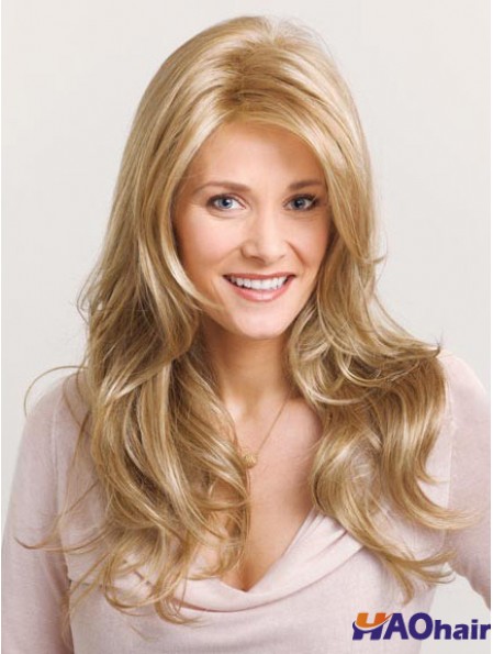 Incroyable Blonde Ondulée Layered Capless Longues Perruques