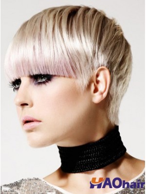 Capless Boycuts Short Straight 8  inchBest Fashion Wigs
