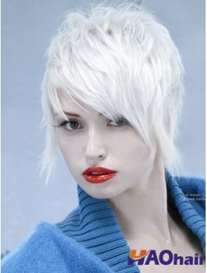 Full Lace Boycuts Short Straight 8 pouces Best Fashion Wigs