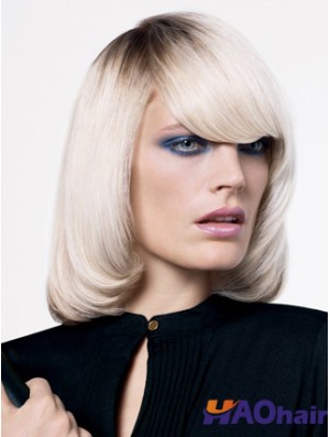 Lace Front Bobs Chin Longueur Ondulée 12  inchOmbre / 2 Tone Perruques De Mode Adaptées