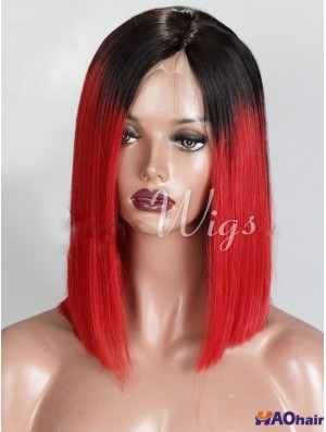 Longueur de menton Ombre / Bobs droits 2 tons Discount Perruques afro-américaines