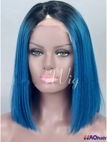 Longueur du menton Bobs droite pleine dentelle 14  inchperruques pas cher femmes noires