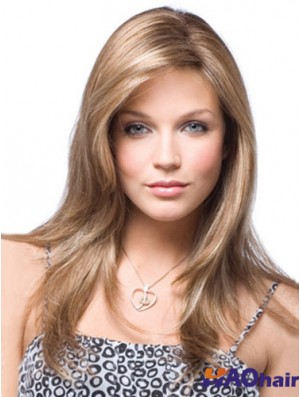 Acheter Perruques en ligne UK Blonde Long Straight Capless