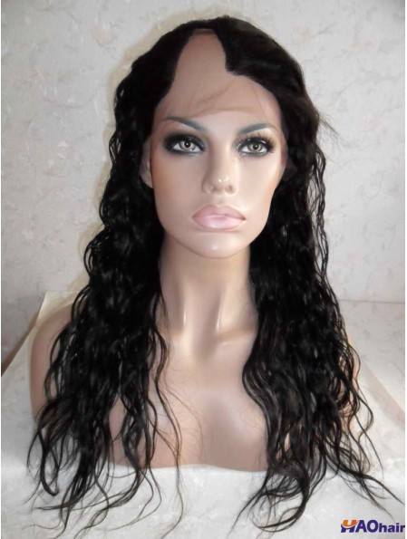 Perruques Fabulous Black Long Wavy U Part