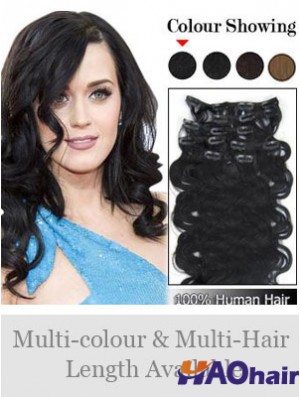 Pince à cheveux remy ondulée noire en ligne dans les extensions de cheveux