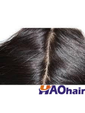 Fermetures en dentelle noire longue droite parfaite