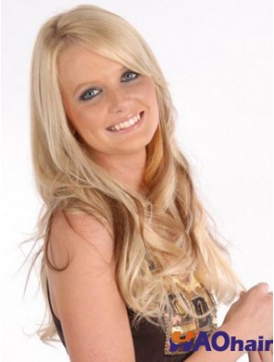 Pince à cheveux bouclée blonde remy abordable dans les extensions de cheveux
