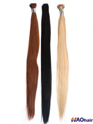 Extensions de trame de coiffures Auburn de cheveux humains remy droits