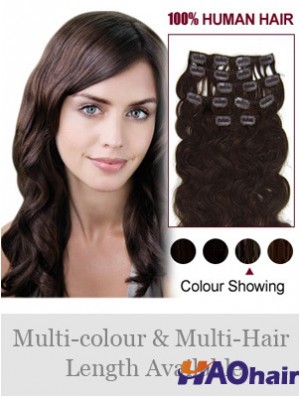 Le meilleur pince à cheveux ondulée brune remy dans les extensions de cheveux
