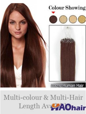 Extensions de cheveux Auburn Straight Micro Loop Ring en ligne