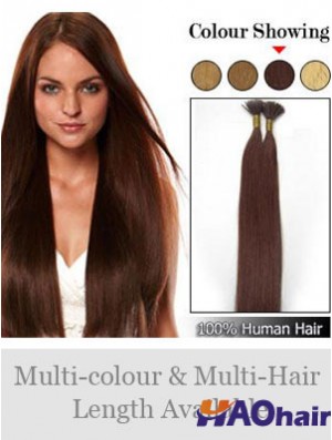 Auburn Straight Stick / I Tip Hair Extensions