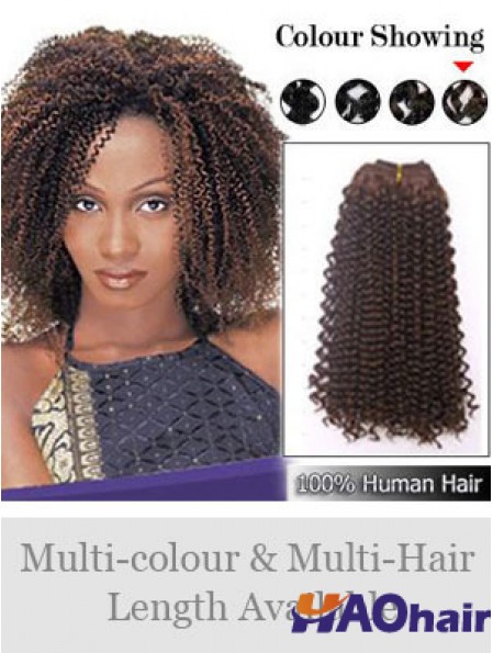 Extensions de trame abordables bouclées de cheveux humains Remy Auburn