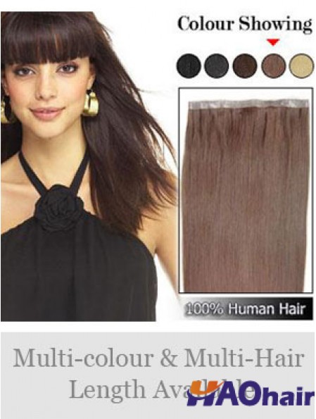 Extensions de trame à prix réduits Auburn de cheveux humains remy raides