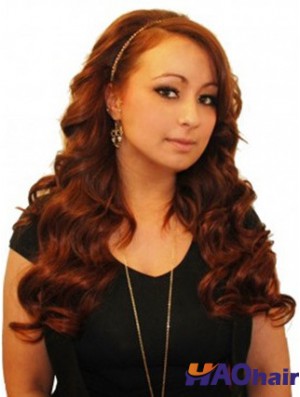 Extensions de trame magnifiques Auburn Remy cheveux humains Auburn