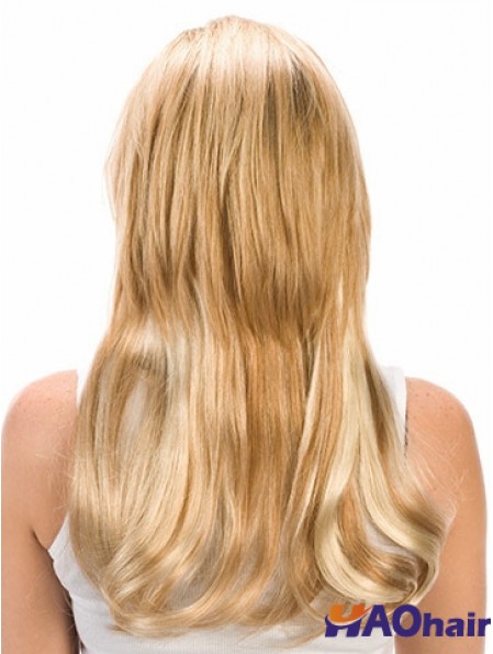 Agrafe droite noire de cheveux de Remy de mode dans des prolongements de cheveux