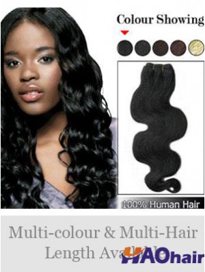 Extensions de trame noires sans tracas de cheveux humains remy remy