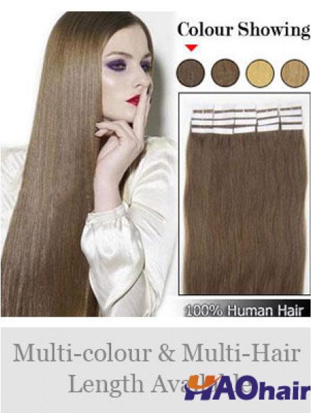 Bande droite droite de cheveux de Remy de Brown dans des prolongements de cheveux