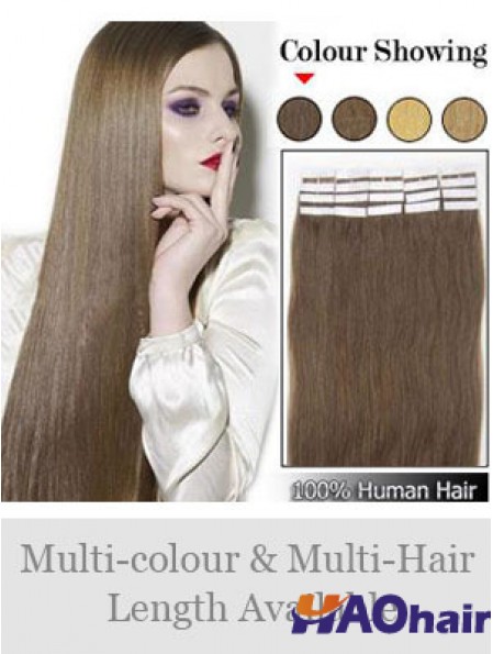 Bande droite exquise droite de cheveux de Remy de Brown dans des prolongements de cheveux