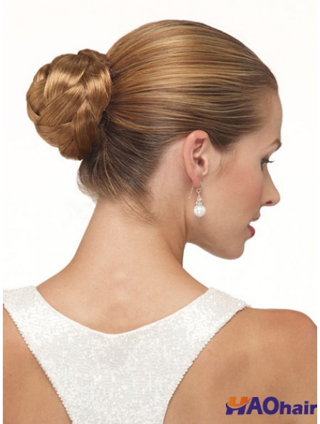 Clip marron en chignon