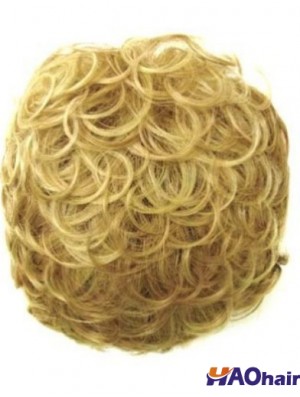 Incroyable pince synthétique bouclée blonde en postiches