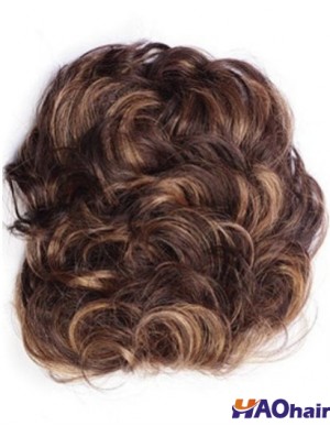 Bon Auburn Curly Remy Clip de cheveux humains en postiches