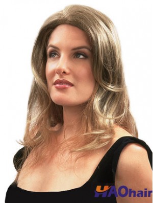 Cheveux naturels blonds ondulés remy pince à cheveux en postiches