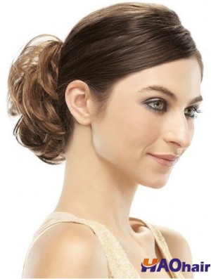 Enveloppement de cheveux chignon brun